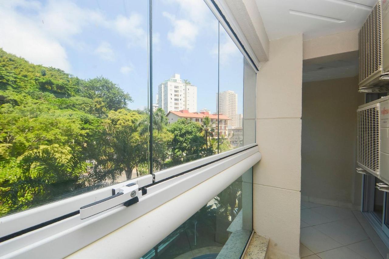 Apartamento Mirante Astúrias - varanda gourmet de frente para a praia da Astúrias no Guarujá Esterno foto